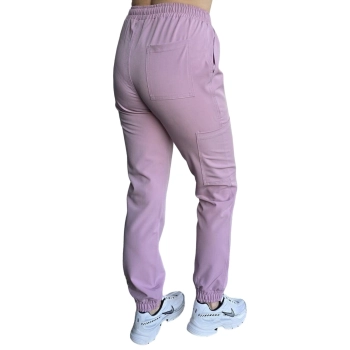 Joggery medyczne purdrowy róż casual premium roz. XS
